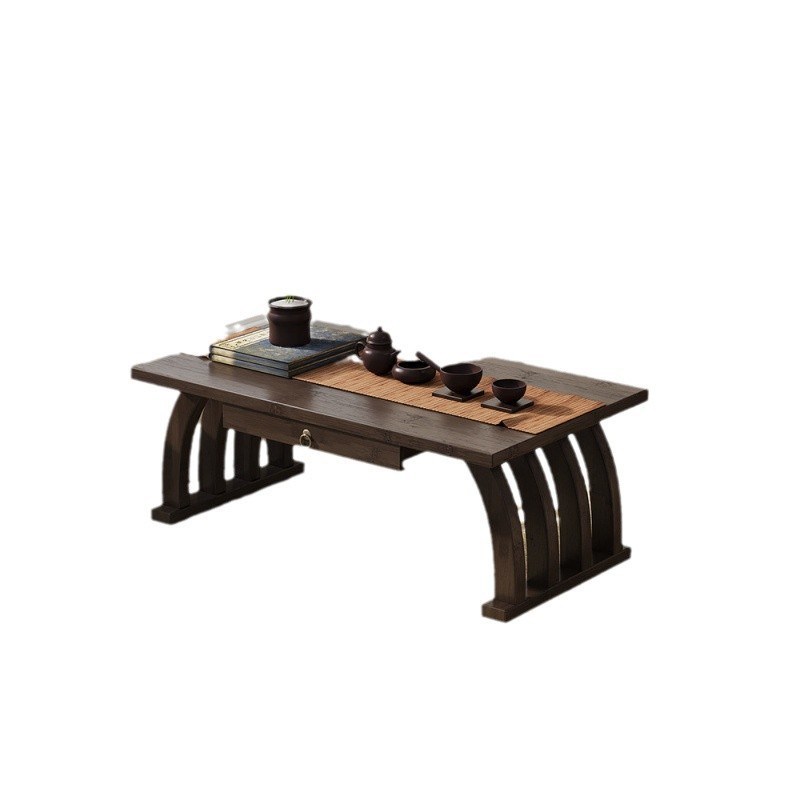 中式茶桌飘窗小茶几榻榻米简约窗台阳台茶桌矮飘窗台小型桌子楠竹