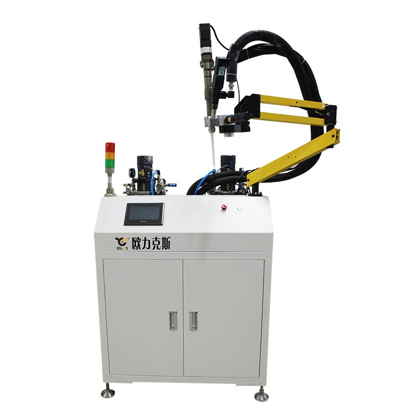 小型手持式灌胶机环氧树脂ab胶双组份双液螺杆阀喇叭半自动灌胶机