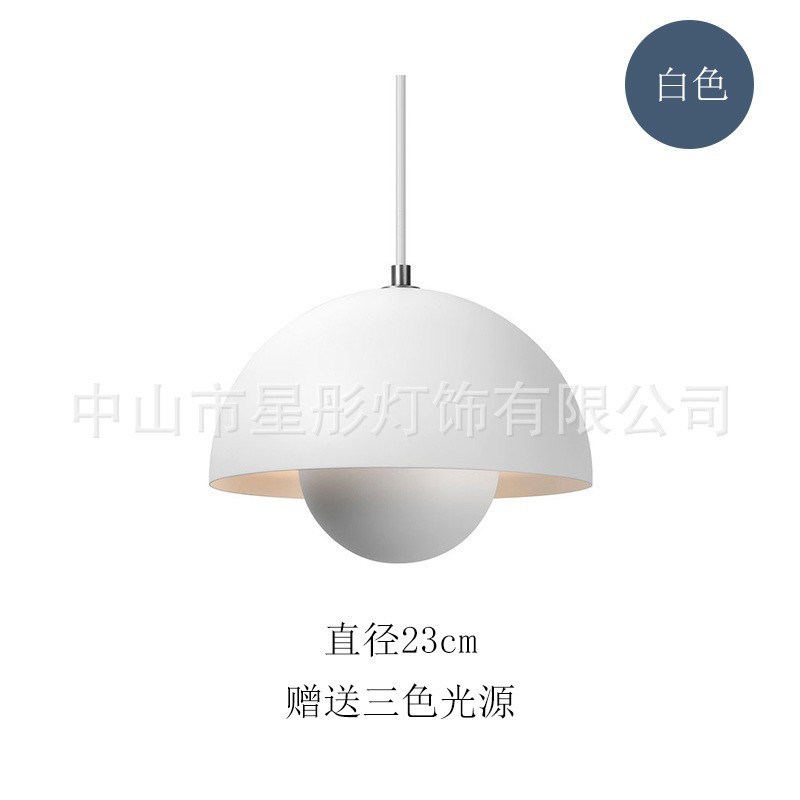 奶油风卧室床头吊灯儿童房南瓜小吊灯简约创意护眼灯餐厅吊灯