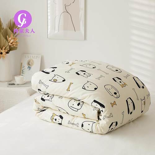 A类儿童柔碎小针清新超柔碎花织棉全棉被套纯棉床品单品单件200花