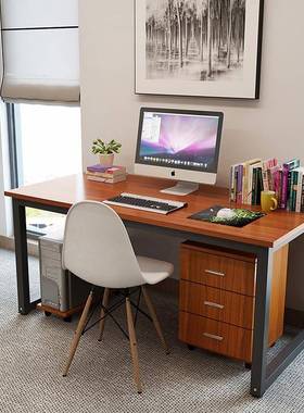 钢木台式电脑桌学生写字桌简约代办桌公组合家简易书88188桌用桌