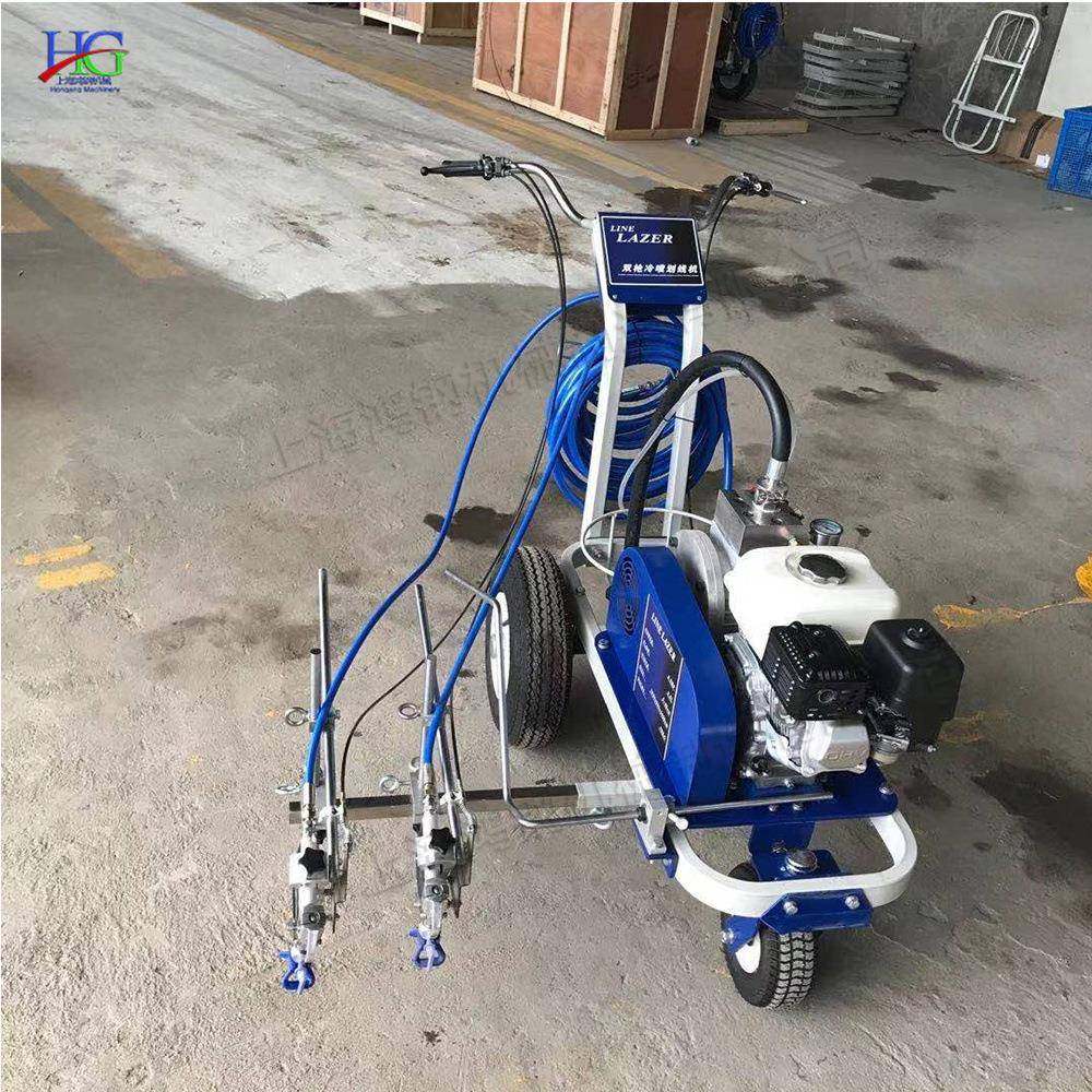 小区停车位标机手推式设人行横道划路线机小型面标识线喷761涂备