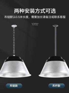 亚明le内d工矿灯100瓦工业仓库房车间天吊NJT棚灯200W球场室厂照