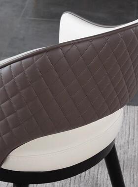 白手蜡木店大堂售楼部端椅高家用商用有扶酒太OOD空椅时尚实木餐