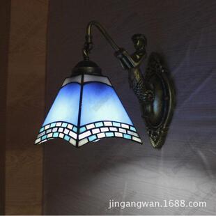 蒂凡尼地中色简约H028式壁灯卧欧室卫海生间蓝厨房餐厅走廊多头镜