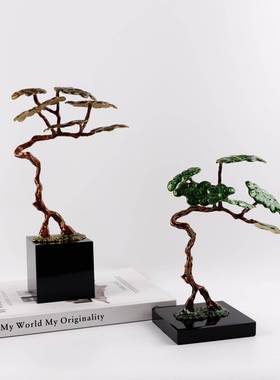 新中式板办公室摆售楼处软别墅高端轻件奢客厅样间装饰品酒柜XP-1