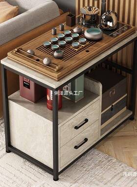 边子几客厅移边柜带轮NUL小茶台柜茶水沙发侧动边柜阳台小桌小茶