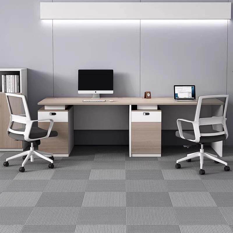 单人位办合桌椅组约现简代办公室1.2米VAY电脑公桌职员桌员工位1.