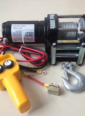 V直销电绞盘1盘224V汽车绞车载小吊机钢动索319电动绞车