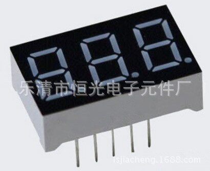 低价处理库存数码管0.36三位联体数码管小数点单独控制