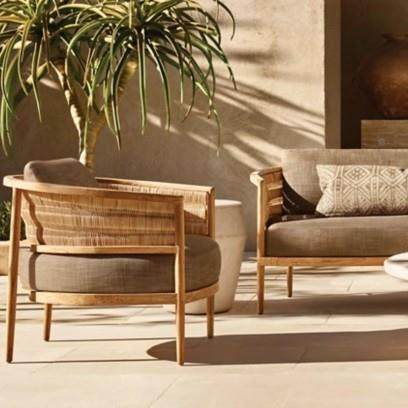 户沙发庭院园露597台防防晒柚外木家具组合室外阳台花进口柚木沙