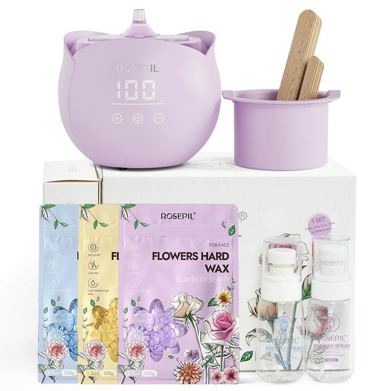 富海川脱毛蜜蜡花蕾融蜡机套装硬蜡朱蜡加热器打蜡机适用全身