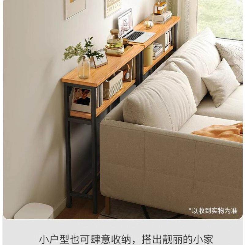 沙发边桌小边几边柜夹缝柜置物架客厅床边床头填缝角几长窄条桌子