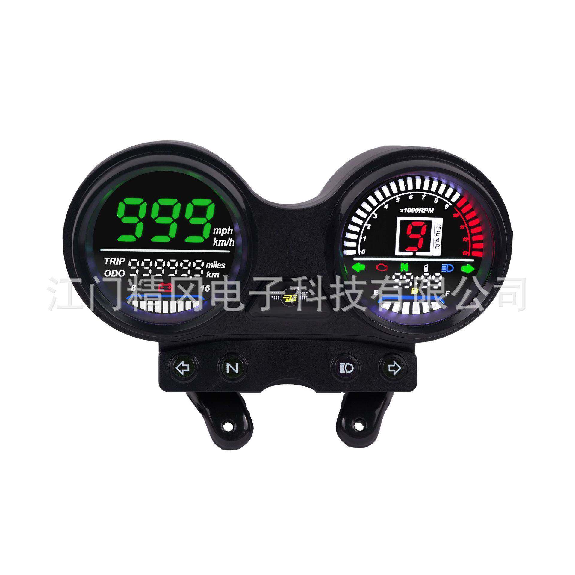 南美YBR125数显仪表-带USB充电-电子款