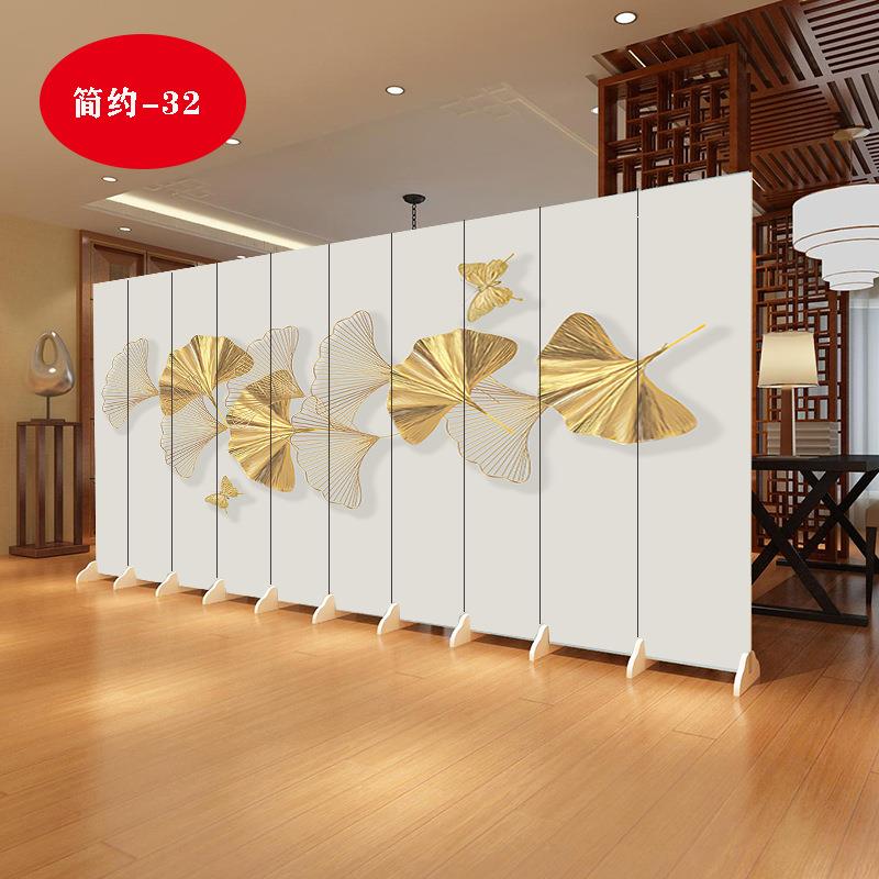 中厅式约屏风隔断简客玄关办公室室酒店卧工厂进门遮挡可SGK移动