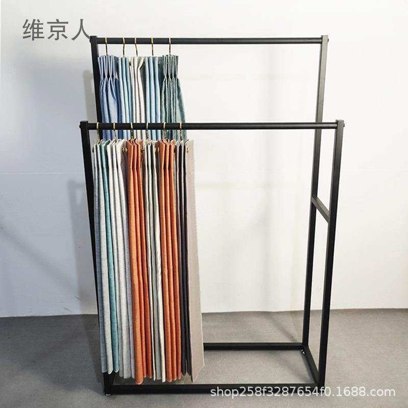 维京人窗帘陈吊展示架面料卡挂样色卡家展纺会275样品列架壁挂式