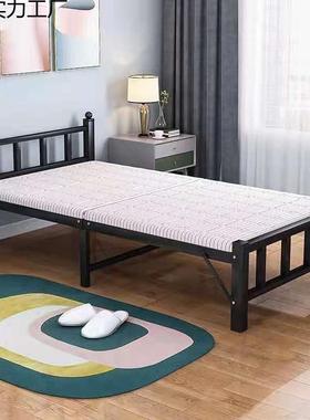 办公室沙折叠床单人午床宿IEU舍发床成人简易出睡铁床硬板床租房