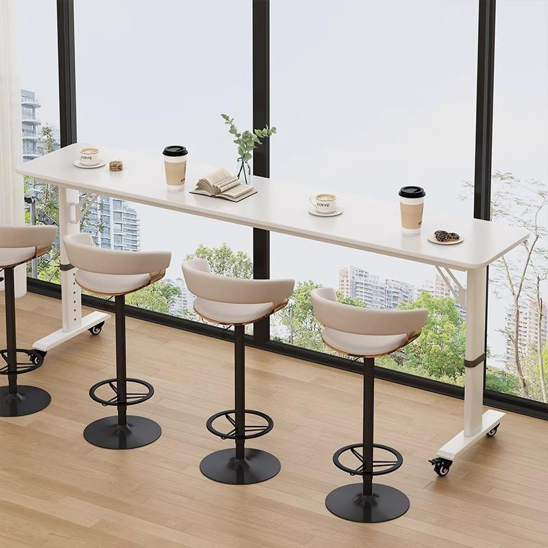 KYP书桌学生桌卧家用长条桌靠墙移动升台降办公工作室跨床电脑桌