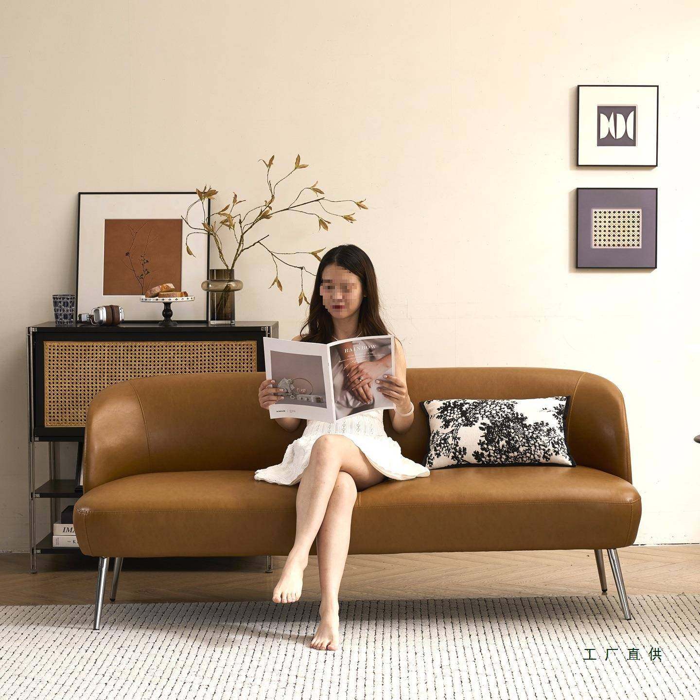 服复古油蜡皮艺沙发窄款小户LLV型装休息区店门店接待小尺寸双人,电子元器件市场,其它元器件,淘宝优惠券,粉丝福利购,淘宝优惠卷