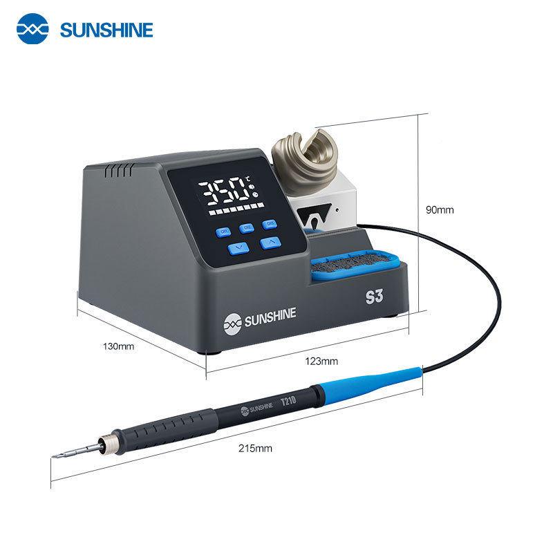 讯新S3210智能焊台宽电手机架维修电焊台多功能烙无品牌/铁LCD液