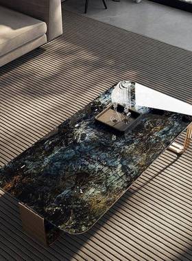 2方0用25新TYE款端茶几家客厅意式极简轻奢高大理石长形意大利CC