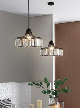 餐厅吊约灯奢水灯晶现代简42272餐桌吧台灯复古工业风铁艺轻服装