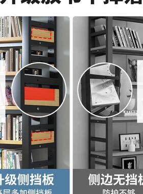 书架一体靠墙书钢柜YGM多层家用物架落置地制学生儿童简易木客厅