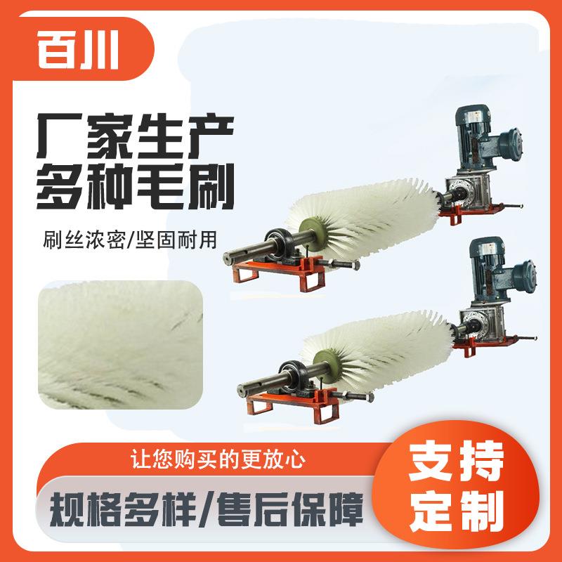直供清扫器毛刷辊电动滚刷清扫器除尘清洗输送带清洗器除尘毛刷辊