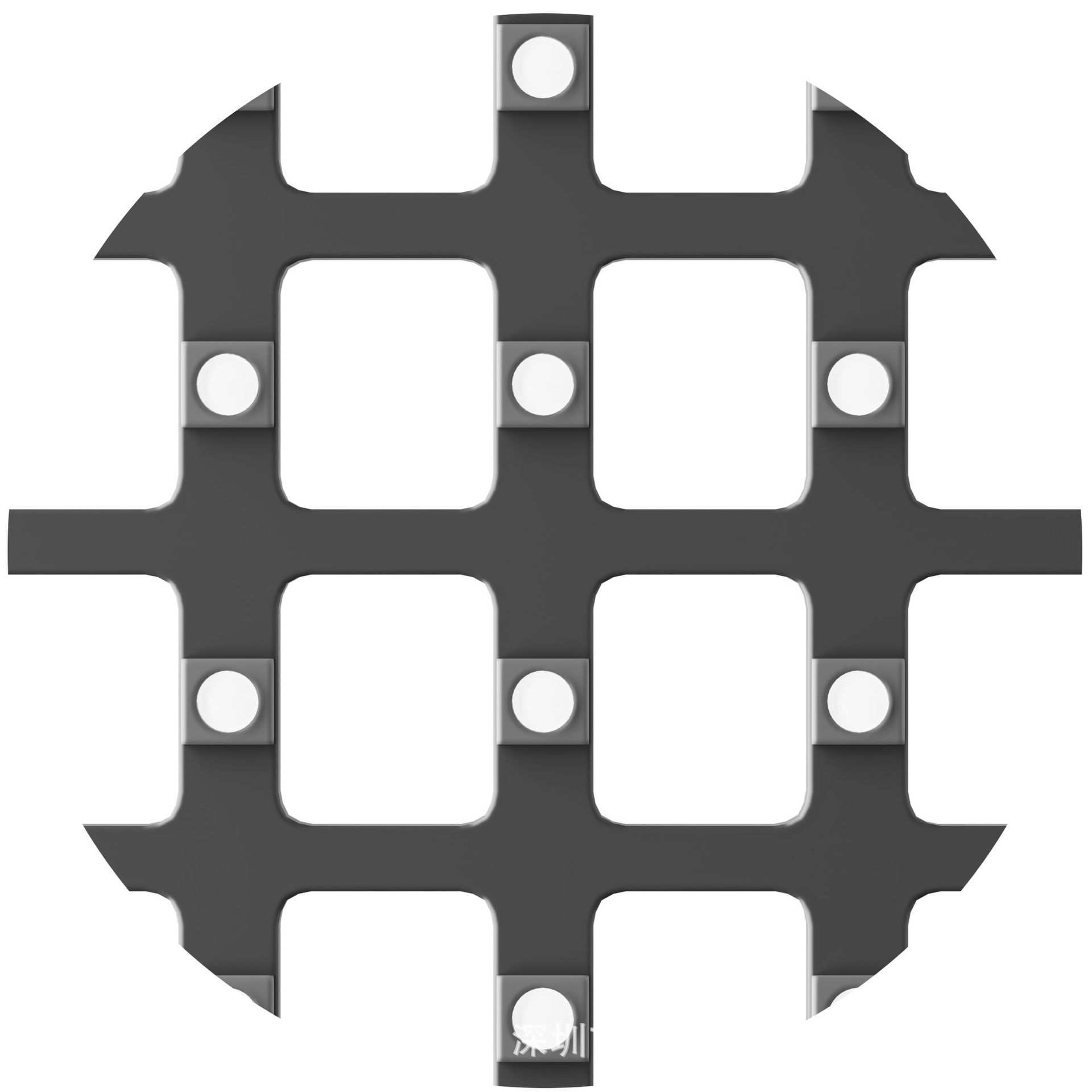 贴膜led全息屏隐形透光屏 LED全息蜂窝屏厂家  国佳p5隐形屏