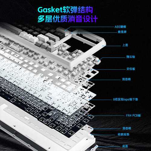 T98有线机械键盘客制化全键热插拔Gasket结构电竞办公键盘98配列