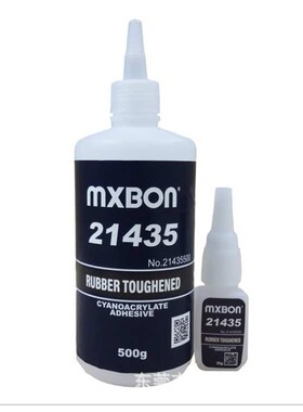 MXBON21435快干胶 抗震动耐冲击高弹性瞬干胶 多孔性材料胶水