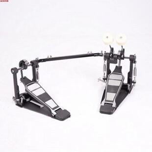 架子鼓成人双踩踩锤双链条铁底板双锤头脚踏锤鼓槌爵士鼓配件跨境