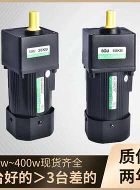 小型交流齿轮减速电机220v变速调速马达25w40w60w120w200w400750w