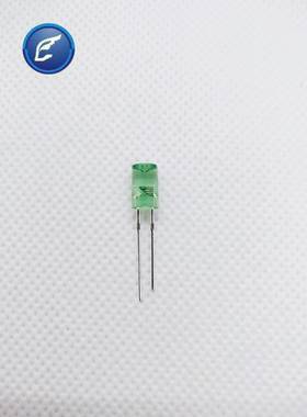 F5内凹两脚绿色透明单闪发光二极管交通指示灯led5mm机械设备