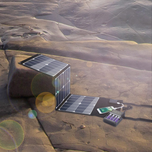 40瓦DC+USB户外储能太阳能板折叠包sunpower太阳能充电器