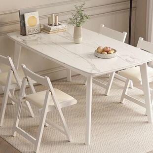 Z北欧餐椅实木折叠折叠椅椅子靠背椅家用简约小户型户外便携凳子L