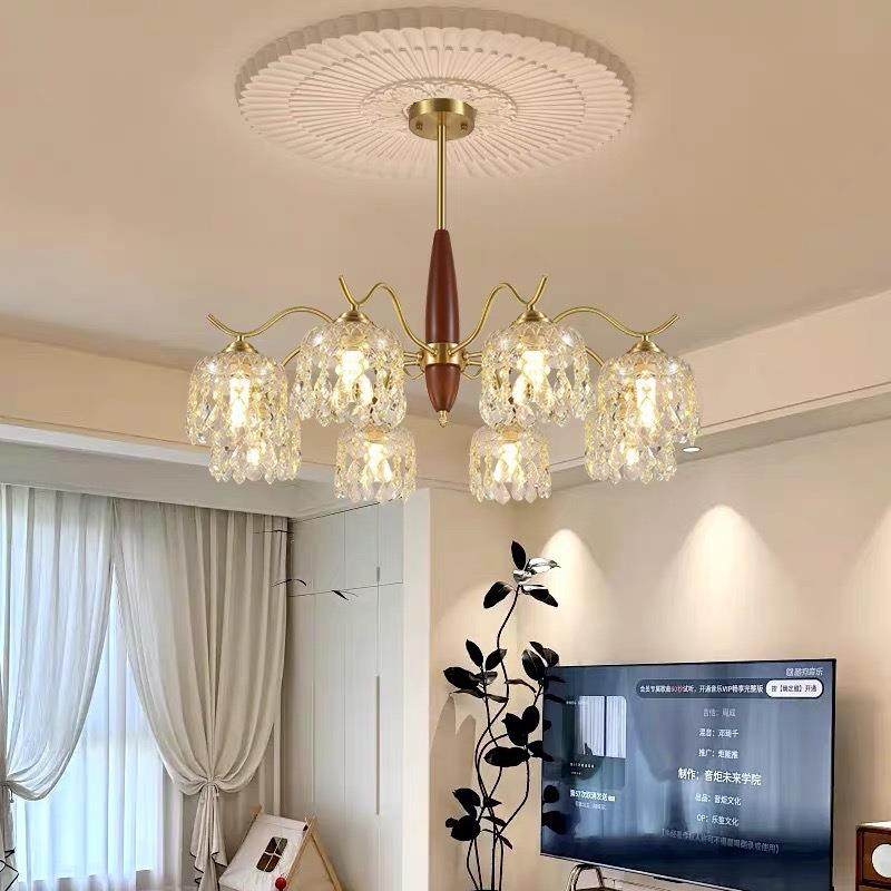 美式全铜吊灯客厅灯法式轻奢水晶灯具大气复古餐厅灯卧室主卧吊灯,农机/农具/农膜,其它农用工具,淘宝优惠券,粉丝福利购,淘宝优惠卷
