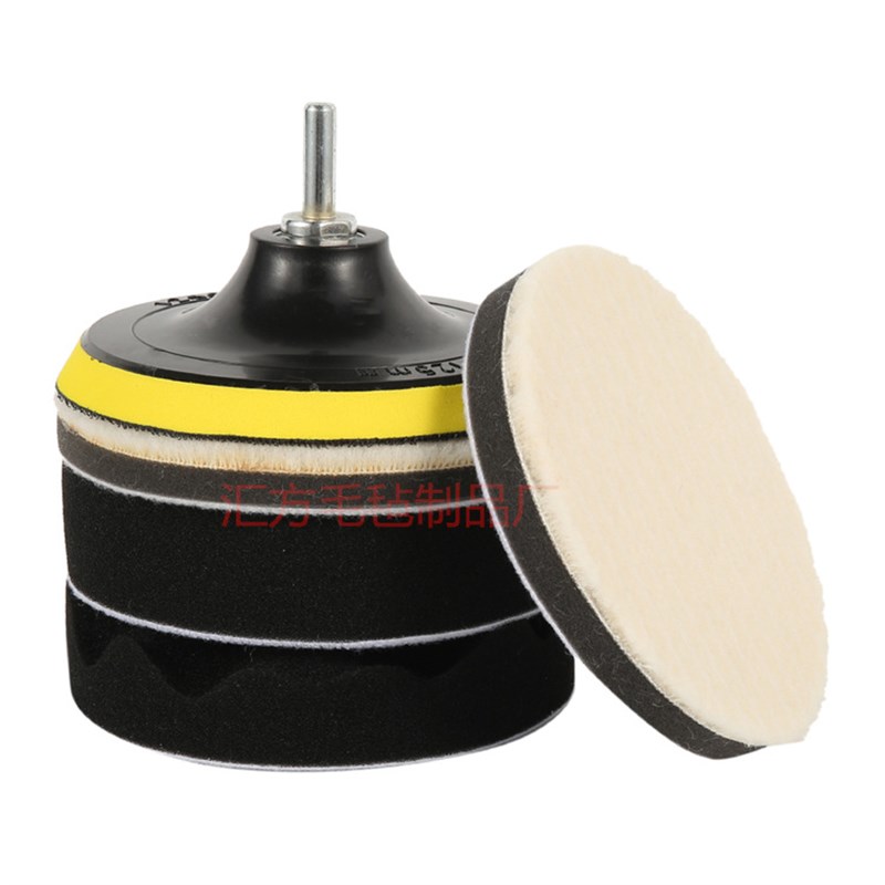 5寸日式套装汽车抛光打蜡海绵轮 海绵盘羊毛球波浪平面海绵轮