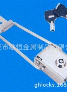 SS201不锈钢广告箱灯箱锁 搭扣 锁扣 箱扣 长杆锁 J602