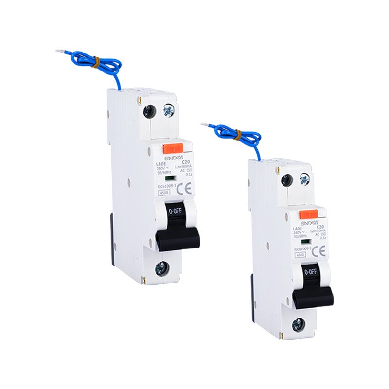 欧洲DPN漏保 Type A型带过载保护漏电保护器 1P+N漏电保护器