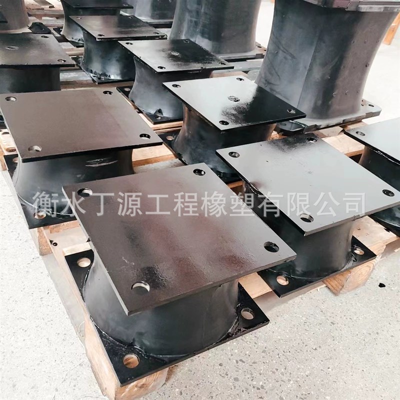 供应压路机减震块冲击夯减震垫 打桩锤橡胶减震 钢板装减震块
