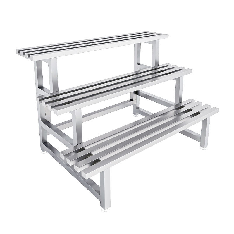 不锈钢花架子阳台户外多层架客厅庭院阶梯式置物架加宽多肉花盆架