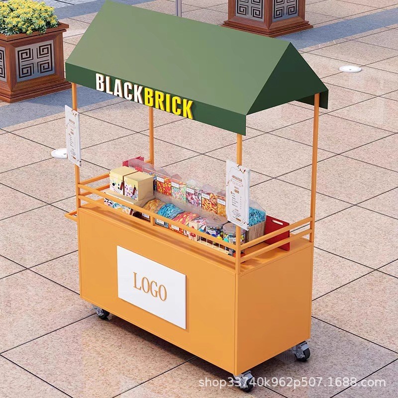 集市夜市移动花车摆摊推车商业街展示架网红促销车春季活动地摊车