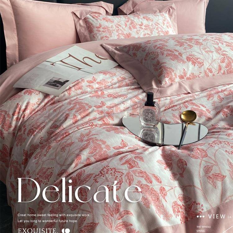 秋冬端高式8长0支全棉绒美棉加厚磨毛1548554四件套纯棉保暖被套