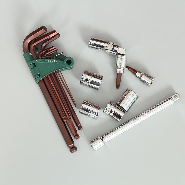 科石铬钒套筒组套11件套汽车修理钢工具套XUP装五2金工具套装