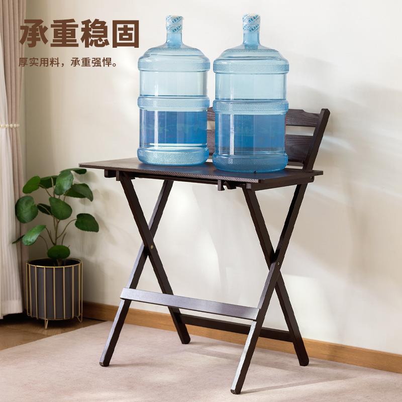 折桌儿童办桌卧家用电脑叠桌简易公2315木纹桌子便携折叠室餐桌