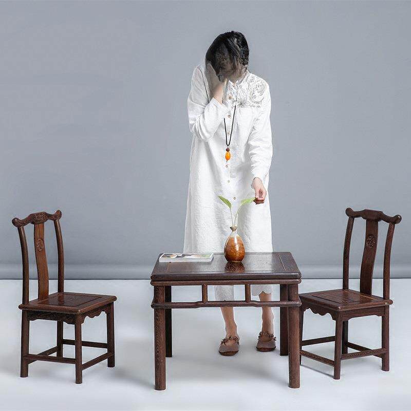 翅木原小桌方中式鸡实木儿童写字矮桌子椅木子成套鸡翅木方家用小