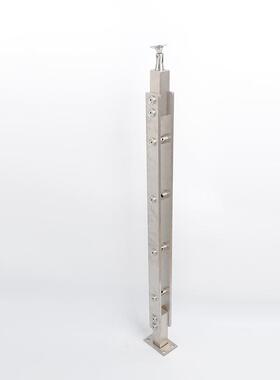 3不04NMW不锈钢立双夹片立柱工程锈钢扶柱手立柱玻璃梯楼立柱