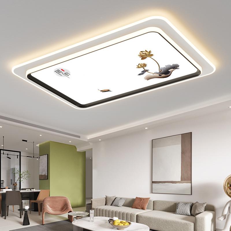 le简d主卧室灯约大客厅气灯形智能房间餐厅全屋套圆餐组简约荷韵