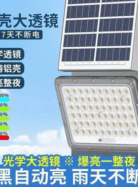 202新款铝功壳透镜太阳能灯户外投5光NY-88300灯大率太款阳能路灯